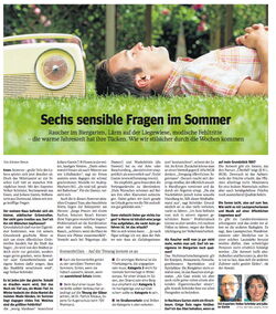 WAZ-Artikel über Sommersünden